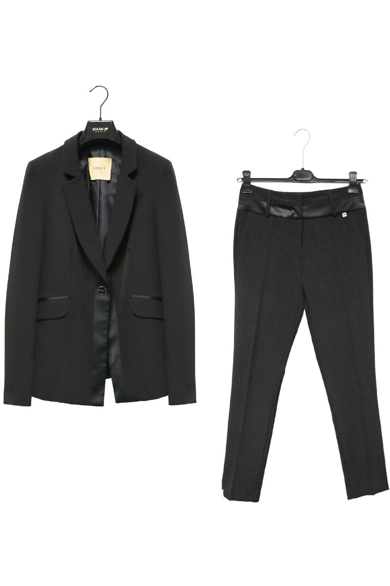 TAILLEUR DONNA MARKUP CON INSERTI IN RASO