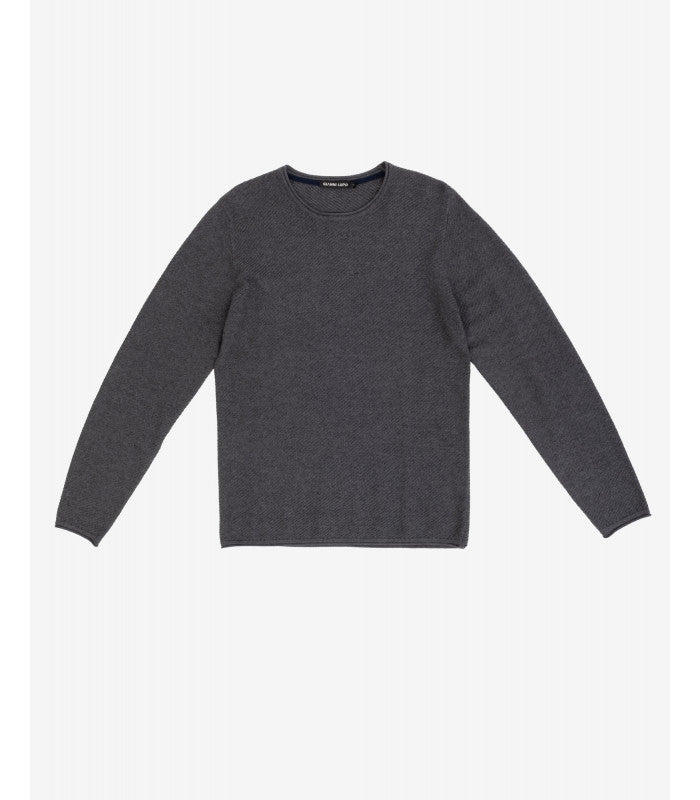 MAGLIA UOMO GIANNI LUPO lavorato con bordi arricciati
