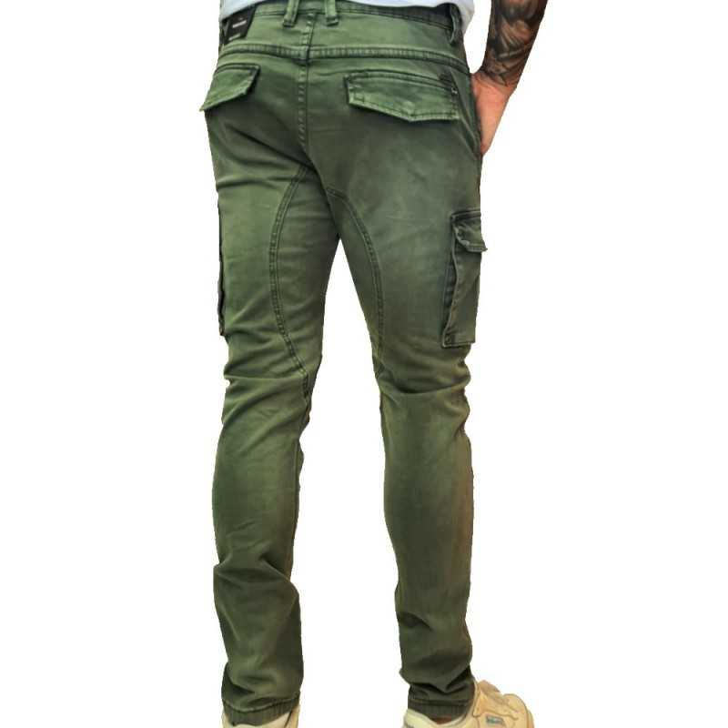 PANTS UOMO GIANNI LUPO Cargo Pants Verde militare
