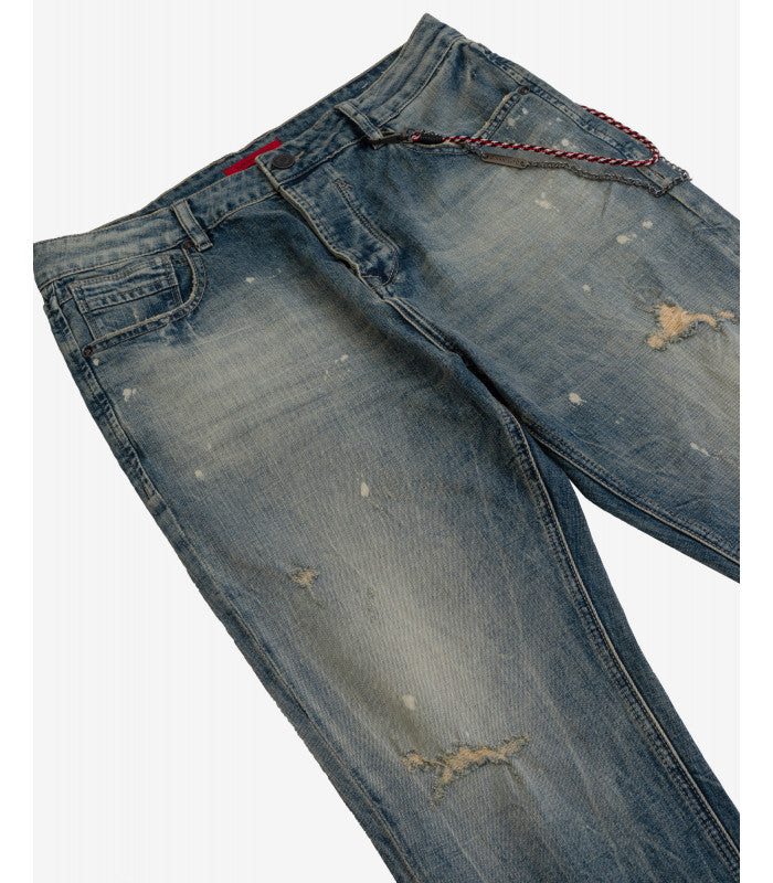 JEANS UOMO GIANNI LUPO  Mike carrot cropped fit stone wash