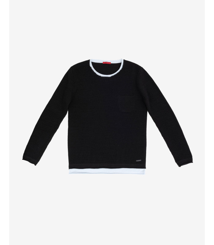 MAGLIA UOMO GIANNI LUPO a costa inglese NERO